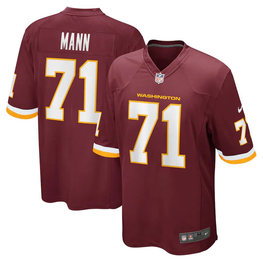 Men Washington Redskins #71 Charles Mann Nike Burgundy Retired Player NFL Jersey